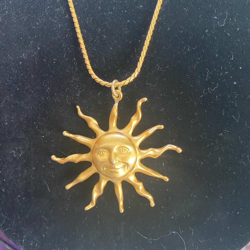 Vintage Anne Klein Sun Face pendant